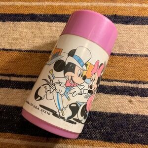 Vintage Aladdin Industries Mickey and Minnie Mouse Thermos Pink Disney